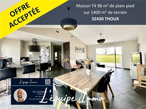 maison-villa à la vente -   32600  L'ISLE-JOURDAIN, surface 98,65 m2 vente maison-villa - APR627879